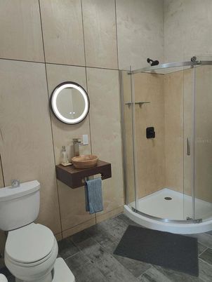Bathroom, Glass Shower, Interior