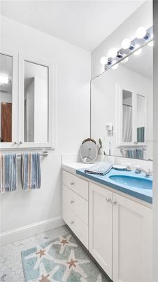 Bathroom, Dual Sink Vanities, Interior, Tile Countertops
