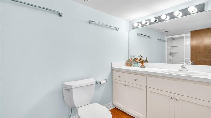 Bathroom, Dual Sink Vanities, Interior, Wood Texture Flooring