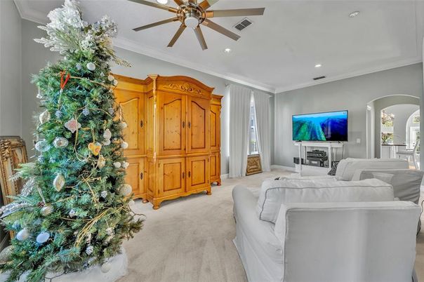 Interior, Living room, Recessed Lighting