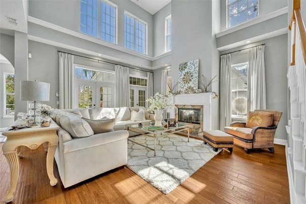 Fireplace, Interior, Living room, Wood Texture Flooring