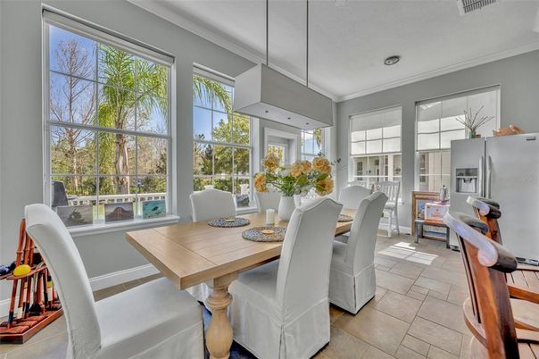 Dining room, Interior, Pendant Lights