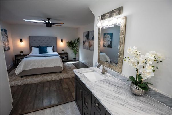 Bedroom, Interior, Wood Texture Flooring