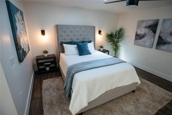 Bedroom, Interior, Wood Texture Flooring