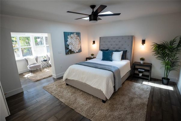 Bedroom, Interior, Wood Texture Flooring