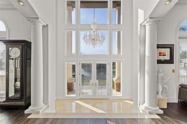 Chandelier, Interior, Recessed Lighting, Wood Texture Flooring