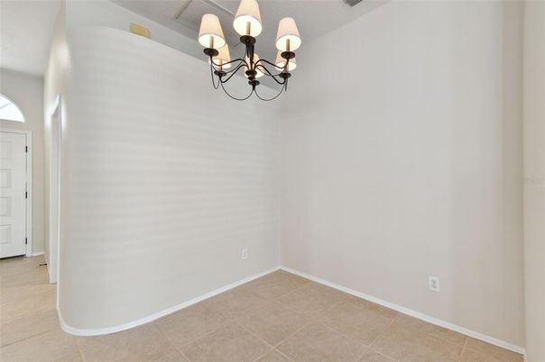 Chandelier, Empty room, Interior