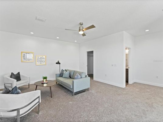 Interior, Living room, Recessed Lighting