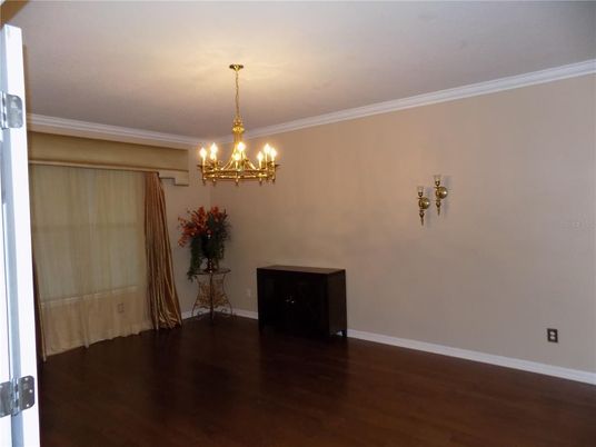 Chandelier, Empty room, Interior, Wood Texture Flooring
