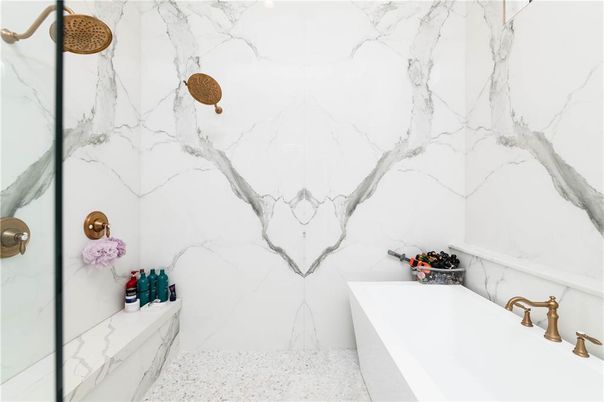 Bathroom, Interior, Marble Walls