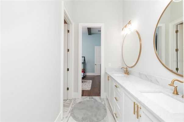 Bathroom, Dual Sink Vanities, Interior, Marble