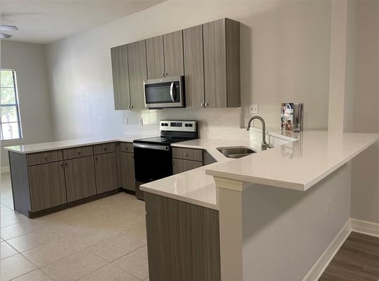Interior, Kitchen, Wood Texture Flooring