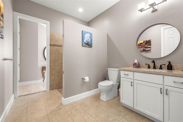 Bathroom, Interior, Recessed Lighting