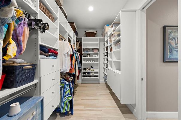 Interior, Recessed Lighting, Walk-in Closets, Wood Texture Flooring