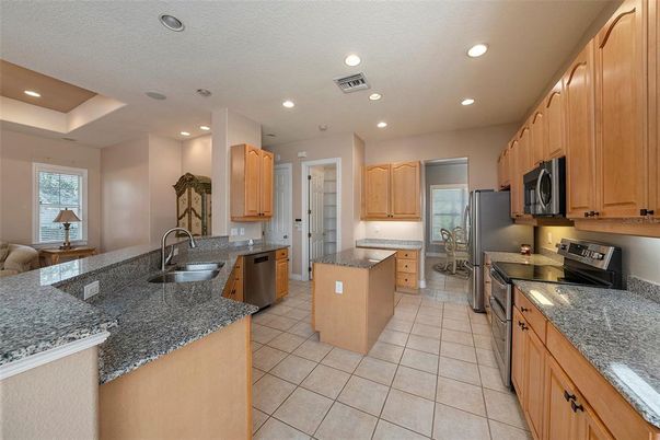 Interior, Kitchen, Recessed Lighting, Stainless Steel Appliances