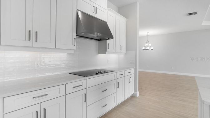 Chandelier, Interior, Kitchen, Wood Texture Flooring