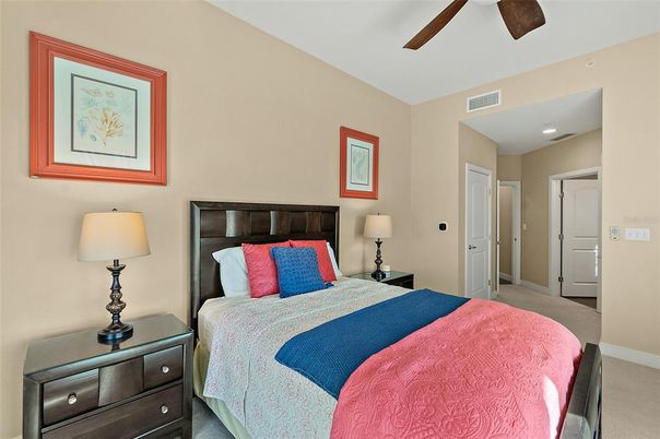 Bedroom, Interior, Recessed Lighting
