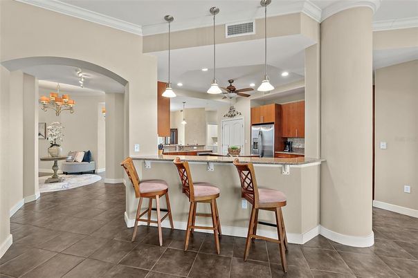 Interior, Kitchen, Pendant Lights, Recessed Lighting, Stainless Steel Appliances