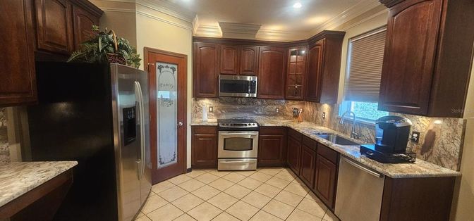 Interior, Kitchen, Recessed Lighting, Stainless Steel Appliances