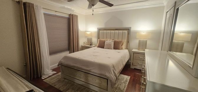 Bedroom, Interior, Wood Texture Flooring