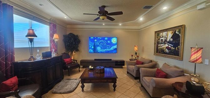Interior, Living room, Recessed Lighting