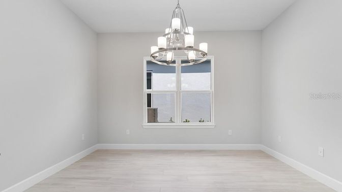 Chandelier, Empty room, Interior, Wood Texture Flooring