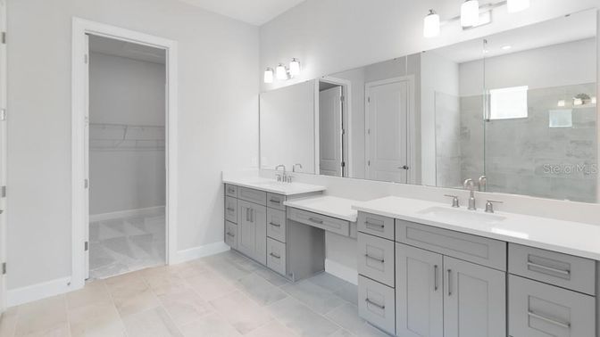 Bathroom, Dual Sink Vanities, Interior, Walk-in Closets