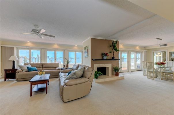 Dining room, Fireplace, Interior, Living room, Pendant Lights, Recessed Lighting