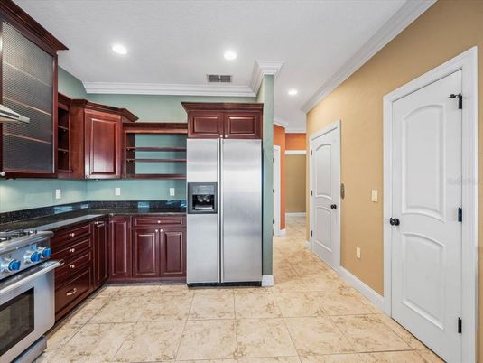 Interior, Kitchen, Recessed Lighting, Stainless Steel Appliances