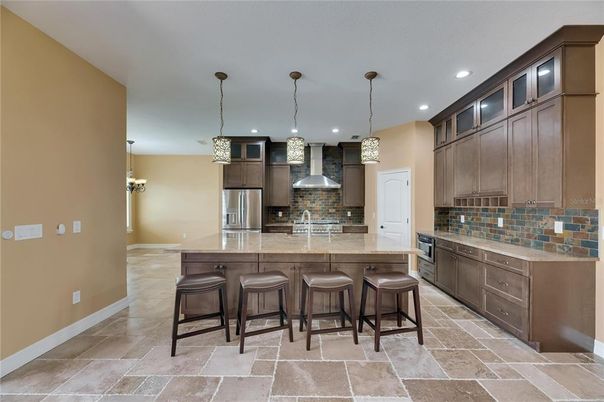 Interior, Kitchen, Pendant Lights, Recessed Lighting, Stainless Steel Appliances