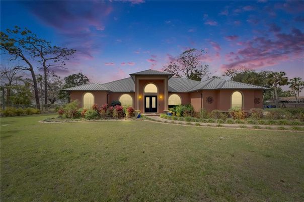 Backyard, Exterior, Facade, Mediterranean