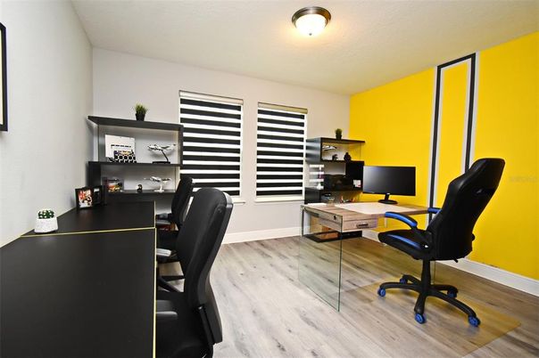 Home Office, Interior, Wood Texture Flooring