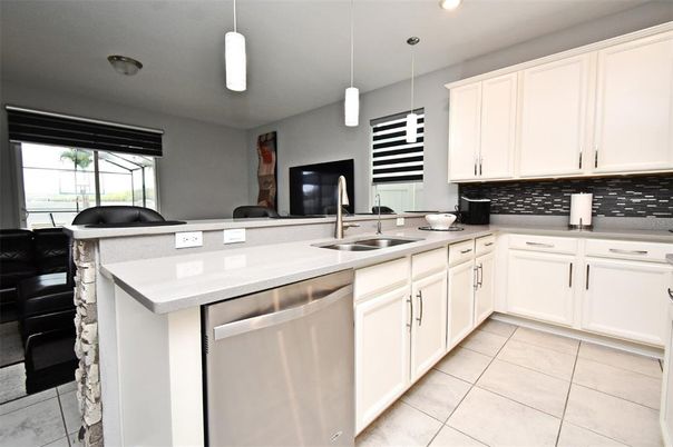 Interior, Kitchen, Pendant Lights, Recessed Lighting, Stainless Steel Appliances