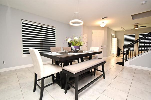 Dining room, Interior, Pendant Lights