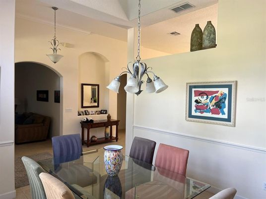 Dining room, Interior, Pendant Lights