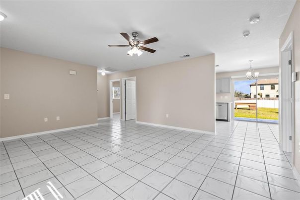 Chandelier, Empty room, Interior, Kitchen, Marble