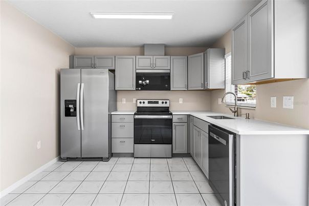 Interior, Kitchen, Marble, Stainless Steel Appliances