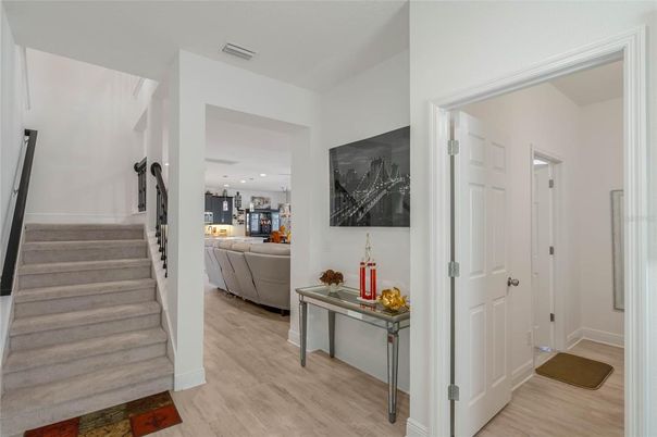 Interior, Pendant Lights, Recessed Lighting, Wood Texture Flooring