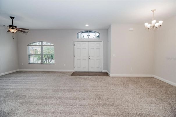 Chandelier, Empty room, Interior, Recessed Lighting