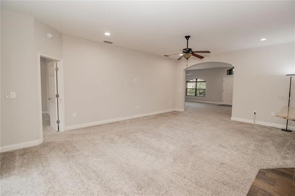Empty room, Interior, Recessed Lighting