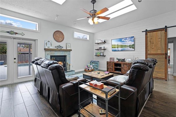 Fireplace, Interior, Living room, Wood Texture Flooring