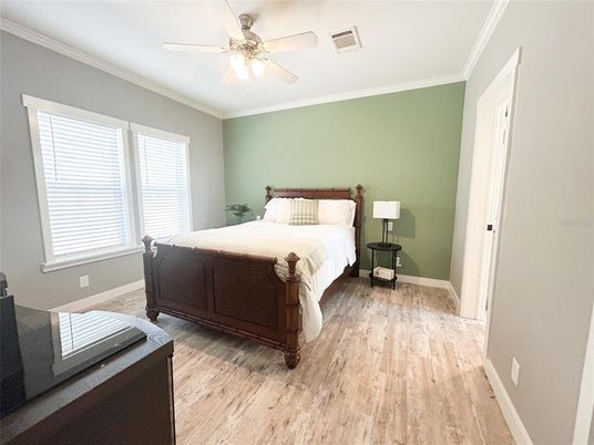 Bedroom, Interior, Wood Texture Flooring