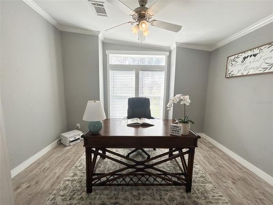 Home Office, Interior, Wood Texture Flooring