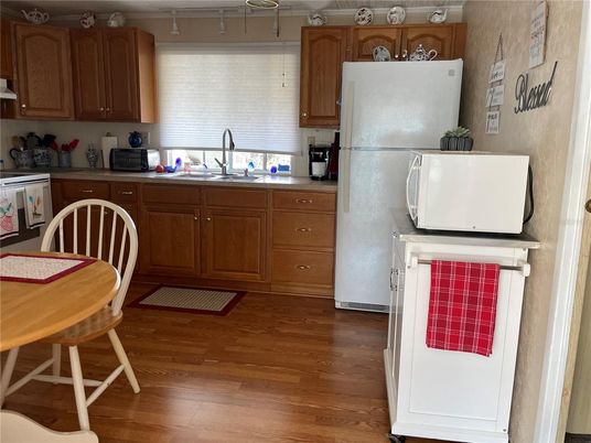 Interior, Kitchen, Wood Texture Flooring