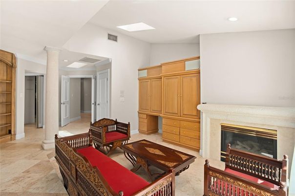 Fireplace, Interior, Living room, Recessed Lighting