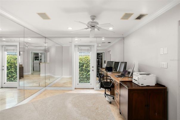 Home Office, Interior, Recessed Lighting