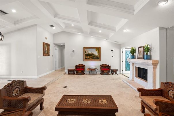 Fireplace, Interior, Recessed Lighting