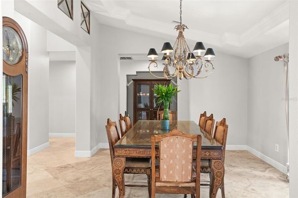 Chandelier, Dining room, Interior