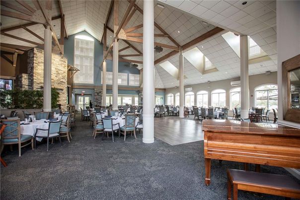 Dining room, Interior, Piano, Recessed Lighting, Wooden Beams, Wood Texture Flooring