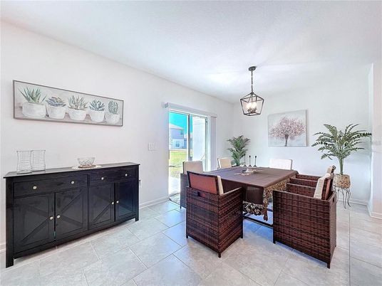 Dining room, Interior, Pendant Lights